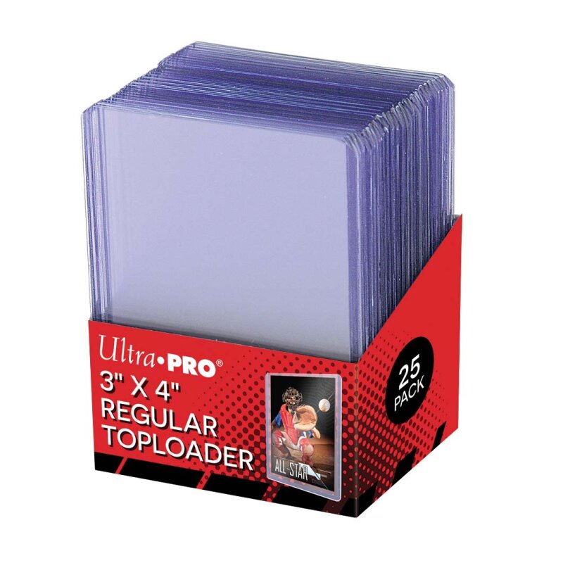Ultra Pro - 3" x 4" Clear Regular Toploader (25 piezas)
