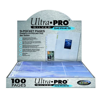 Ultra Pro - 9-Pocket Silver Series Pages (100 Hojas)