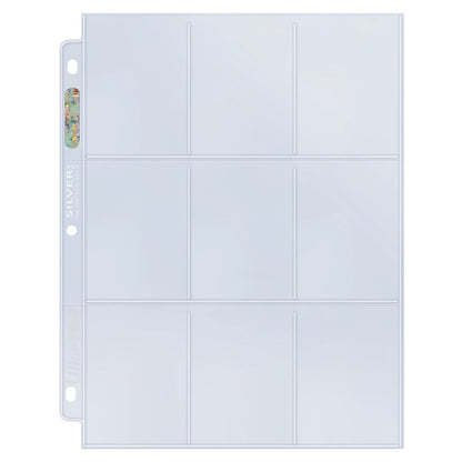 Ultra Pro - 9-Pocket Silver Series Pages (100 Hojas)
